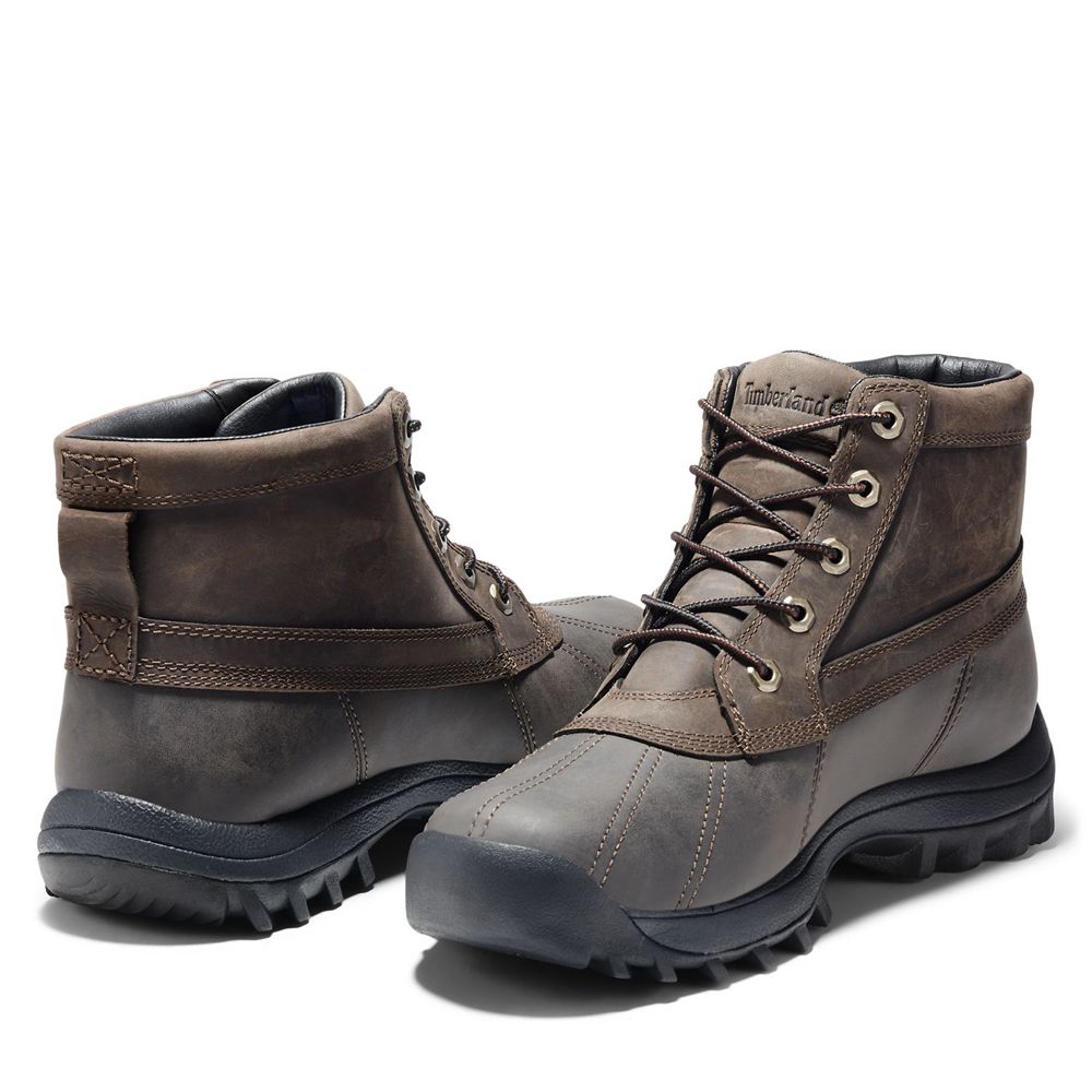 Bocanci De Zapada Timberland Barbati Maro - Canard Mid Waterproof Piele - Romania - QEJOHN643